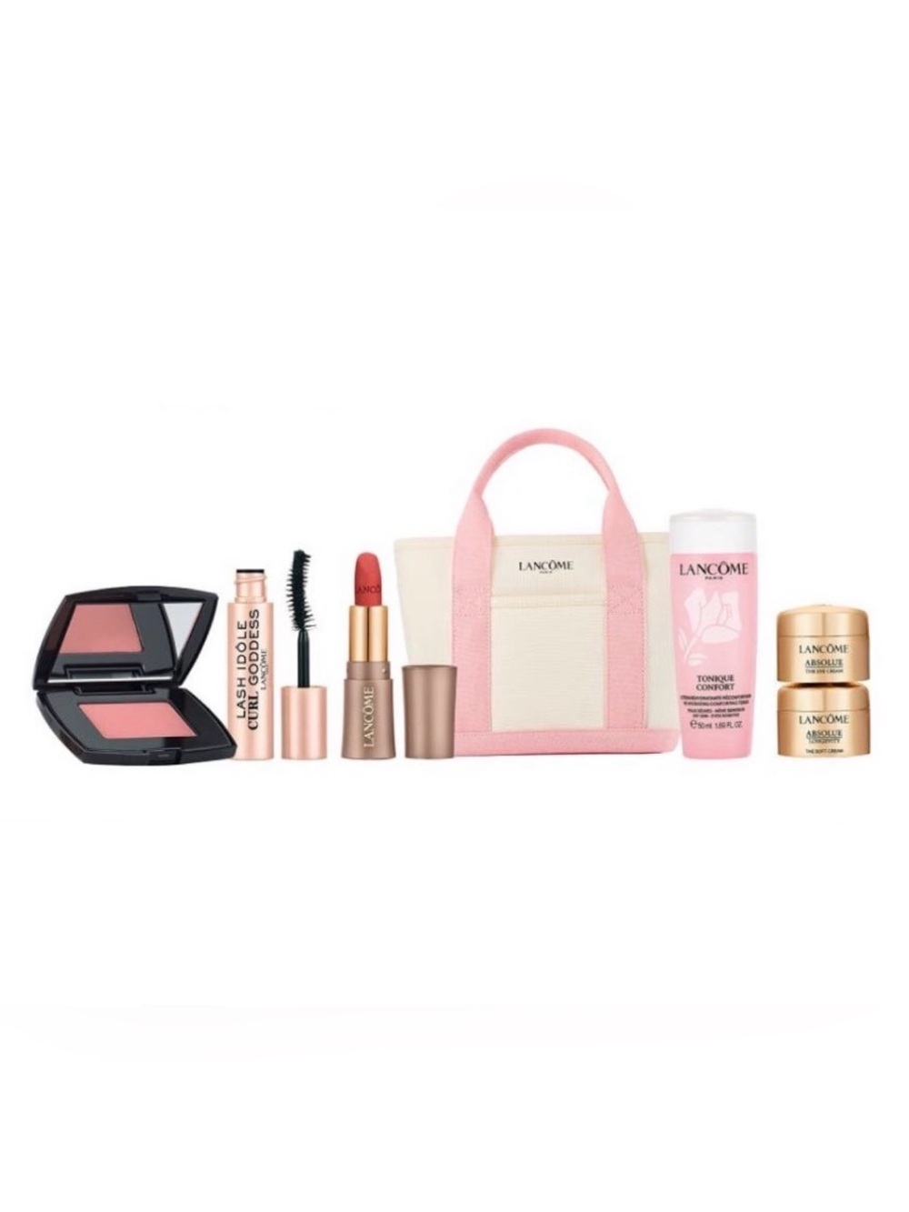 Lancôme Exclusive Summer Celebration with Double Handled Tote Bag & Samples NEW